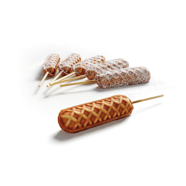 Wafelijzer | MDI Lolly 600 | 6 Ronde Lollywafels, 40x30x140mm | 50-300°C | 1800W | 230V | Zonder Spiesjes