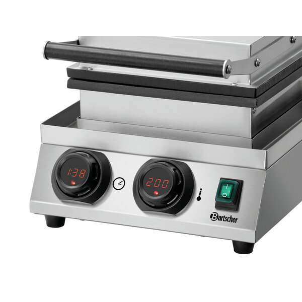Wafelijzer | MDI 1HW-AL | Hartvormig | Ø210x16mm | 50-300°C | 1800W, 230V