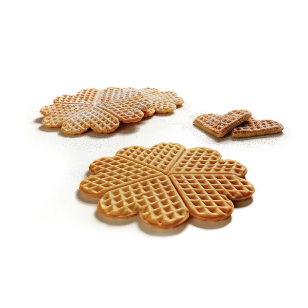 Wafelijzer | MDI 1HW-AL | Hartvormig | Ø210x16mm | 50-300°C | 1800W, 230V