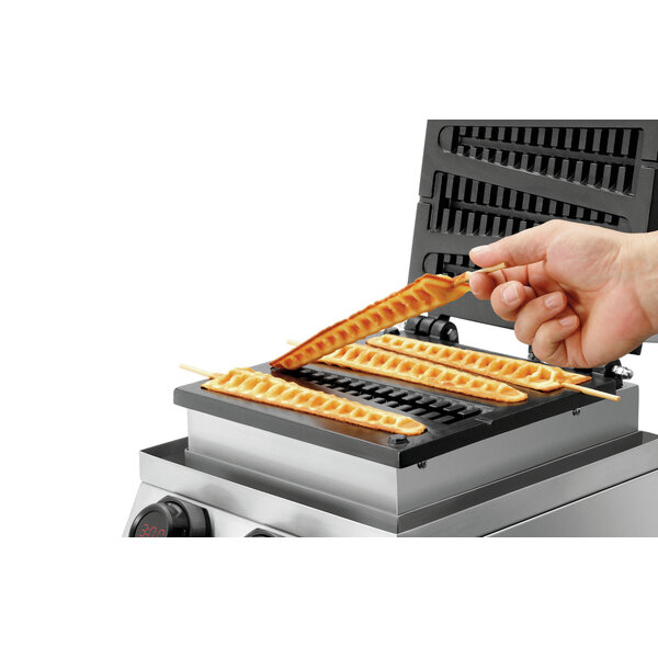 Wafelijzer | MDI Lolly 400 | 4 Driehoekige Lollywafels | 52x20x220mm | 50-300°C | 1800W, 230V