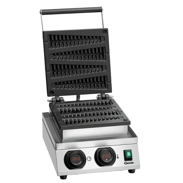 Wafelijzer | MDI Lolly 400 | 4 Driehoekige Lollywafels | 52x20x220mm | 50-300°C | 1800W, 230V