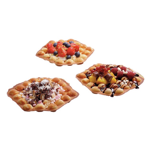 Wafelijzer | MDI Bubble 2070 | 1 Bakunit | Bubblewafel 207x176mm | 50-300°C | 1800W, 230V | Digitale Temperatuurregeling