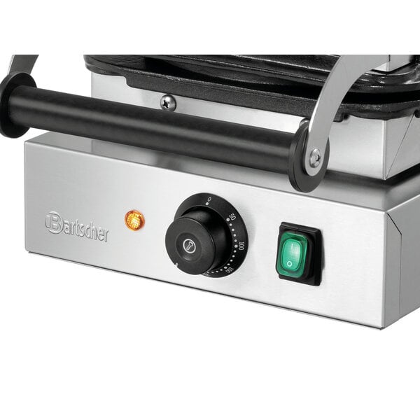 Wafelijzer | 1HW211 | 1 Bakunit, Hartvormig, Ø210x16mm | 50-300°C | 2200W, 230V