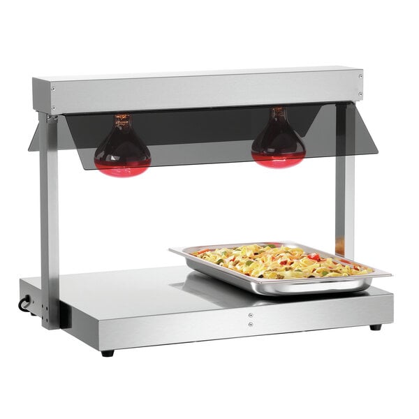 Warmtebrug | I2WL801 | 2x1/1 GN | 2 Afzonderlijk Regelbare Zones | 30-85°C | 0.8kW, 230V | 2 Infraroodlampen | Hoestscherm