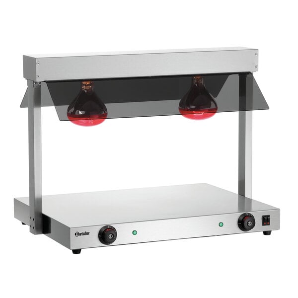 Warmtebrug | I2WL801 | 2x1/1 GN | 2 Afzonderlijk Regelbare Zones | 30-85°C | 0.8kW, 230V | 2 Infraroodlampen | Hoestscherm