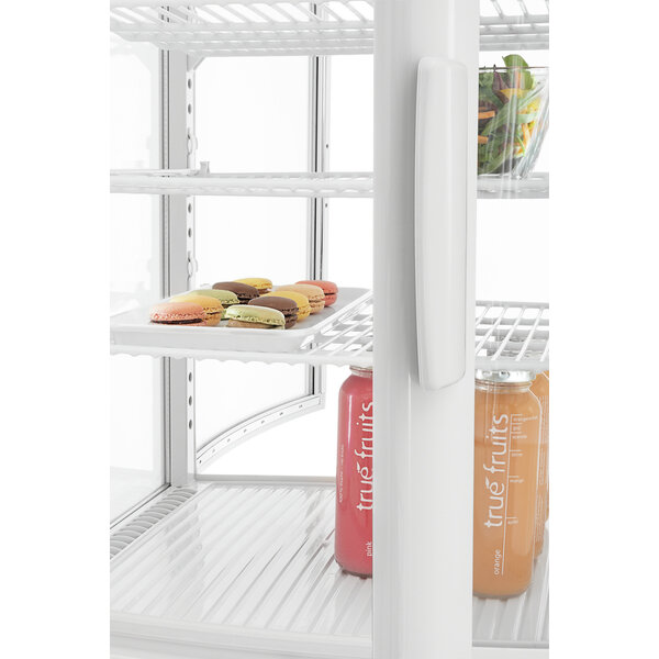 Mini-Koelvitrine | 75L2T | 75L | 2-12°C | Convectiekoeling | 3 Planchetten | Dubbelzijdige Toegang | Wit | Energieklasse B