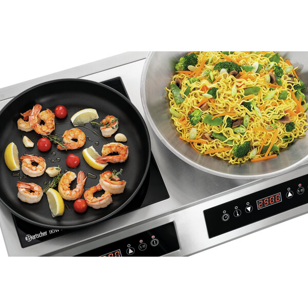 Inductiekookplaat-Wokcombinatie | IKIW 70 | 1 Inductiekookplaat + 1 Inductiewok | 2x3500W | 230V | 35-240°C