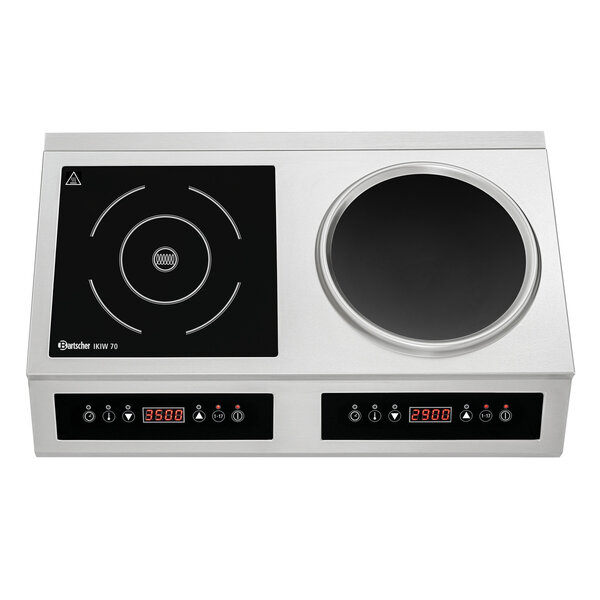 Inductiekookplaat-Wokcombinatie | IKIW 70 | 1 Inductiekookplaat + 1 Inductiewok | 2x3500W | 230V | 35-240°C