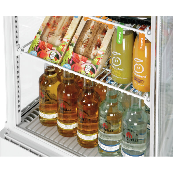 Mini-Koelvitrine | 78L-WE/L | 78L | Convectiekoeling | 2-6°C | 170W, 230V | 3 Verstelbare Roosters | Wit