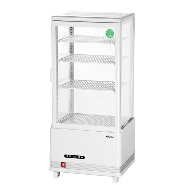 Mini-Koelvitrine | 78L-WE/L | 78L | Convectiekoeling | 2-6°C | 170W, 230V | 3 Verstelbare Roosters | Wit