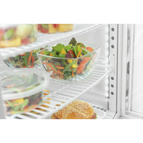 Mini-Koelvitrine | 98L2T | 98L | 2-12°C | Convectiekoeling | 4 Planchetten | Dubbelzijdige Toegang | Wit | Energieklasse B