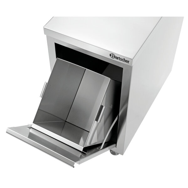 Afvalemmerkast | 700M1 | 28L | CNS 18/10 | Klapdeur | Uitneembare Binnenbak | Verstelbare Hoogte 850-900mm | Binnenbak 250x295x400(h)mm