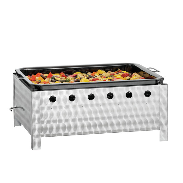 Gas-tafelbraadgrill | TB1100PF | Vloeibaar gas | 3 branders | 11kW | 50mbar | Bakoppervlak 700x540mm