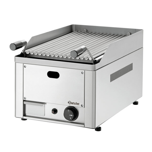 Lavasteengrill | Gas | 1 Grillzone | Grilloppervlak 312x483mm | 4kW | Piëzo-Ontsteking, In Hoogte Verstelbaar V-Rooster