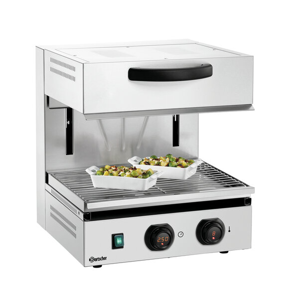 Salamander | 500-1Z-MDI | Stralingsverwarming | 2800W, 230V | Digitaal Display, Verstelbaar Verwarmingselement, Warmhoudfunctie | Grillrooster 435x320mm