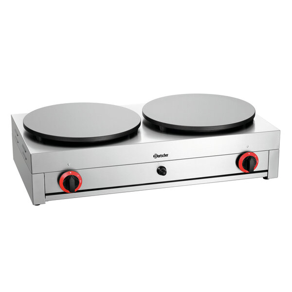 Crêpebakplaat | 2CP400G | Gas | 2 Platen Ø400mm, Afzonderlijk Regelbaar | 6kW | 150-300°C