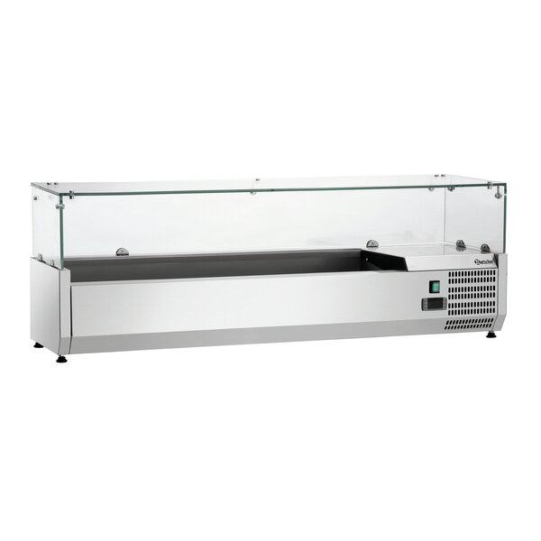 Koelopzetvitrine | GL4-1401 | 6x1/4 GN | Statische Koeling | 0-10°C | 194W, 230V