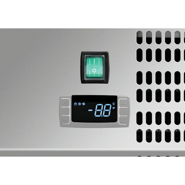 Koelopzetvitrine | ED4-1201 | 5x1/4GN | 0–10°C | Statische Koeling | 166W, 230V | RVS-Deksel