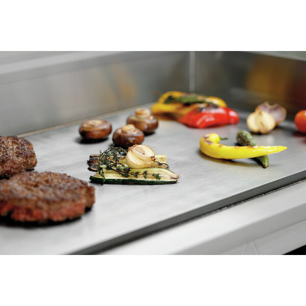 Griddle-Salamander | 6640 | Gladde Grillplaat 700x330mm, 2 Afzonderlijk Regelbare Zones | Grillplaat 50-300°C, Salamander Tot 190°C | 6.64kW, 400V