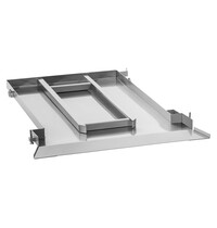 Bartscher Oprijplaat | Gigasteam 20110DRS | 2 Geleiderails | 130kg | CNS 18/10 