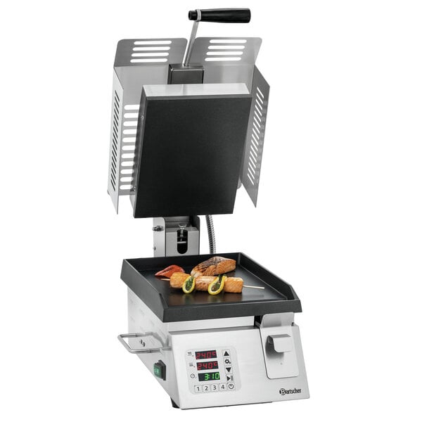Contactgrill | DT 2000 1G | 1 Grillunit, Glad, Onafhankelijk Regelbare Grillplaten | 50-300°C | 2kW, 230V | Bovenplaat 205x285mm, Onderplaat 240x305mm