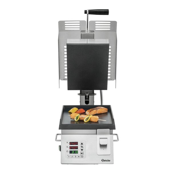 Contactgrill | DT 2000 1G | 1 Grillunit, Glad, Onafhankelijk Regelbare Grillplaten | 50-300°C | 2kW, 230V | Bovenplaat 205x285mm, Onderplaat 240x305mm