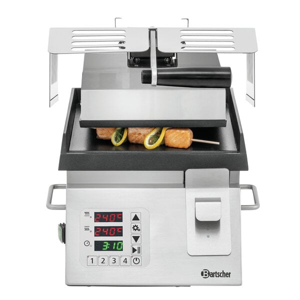 Contactgrill | DT 2000 1G | 1 Grillunit, Glad, Onafhankelijk Regelbare Grillplaten | 50-300°C | 2kW, 230V | Bovenplaat 205x285mm, Onderplaat 240x305mm