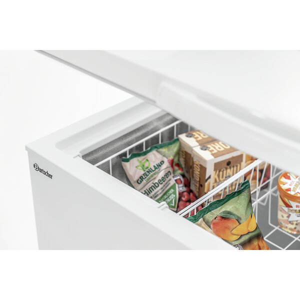 Diepvrieskist | 391-W | 391L (373L Netto) | 1 Klepdeur | 4 Korven | Statische Koeling | -18°C | Energieklasse B