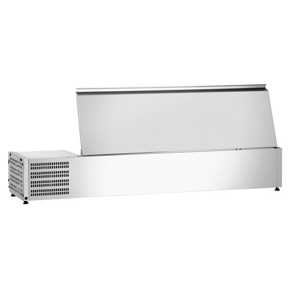 Koelopzetvitrine | ED3-1501 | 5x1/3 GN + 1x1/2 GN | 0-10°C | Statische Koeling | 174W, 230V | RVS Deksel