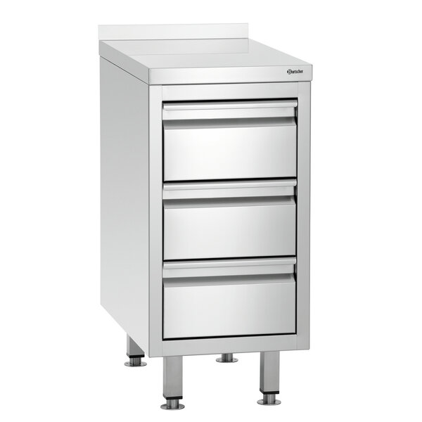 Ladekast | 700S3A | 3 Laden | 1/1 GN | CNS 18/10 | Volledig Uittrekbaar | 50kg Per Lade | 850-900(h)mm