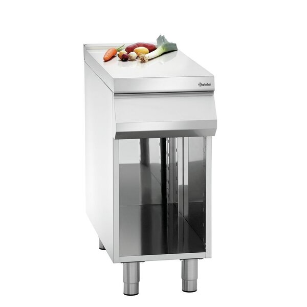 Werkelement | 900 | CNS 18/10 | Open Onderbouw | Hoogte 900-950mm