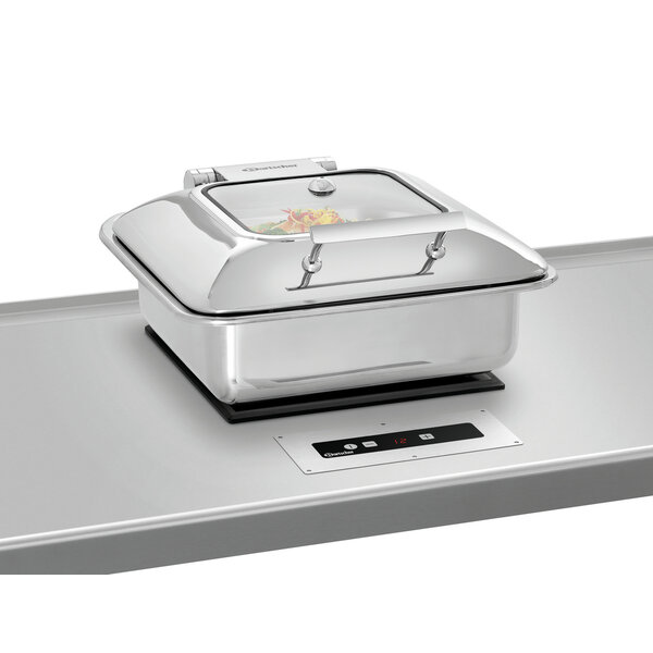 Inductiewarmhoudplaat | IW3-EBBF | 1 Warmhoudplaats | 40-95°C | Pannen Ø195-260mm | 300W, 230V | Inbouw, Separaat Bedieningspaneel