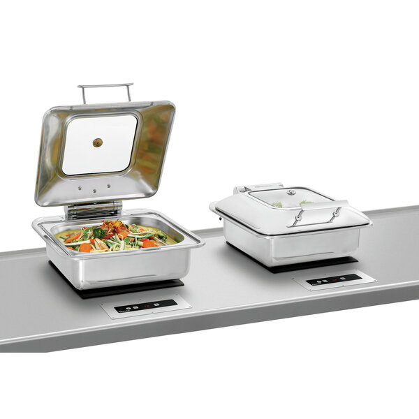 Inductiewarmhoudplaat | IW3-EBBF | 1 Warmhoudplaats | 40-95°C | Pannen Ø195-260mm | 300W, 230V | Inbouw, Separaat Bedieningspaneel