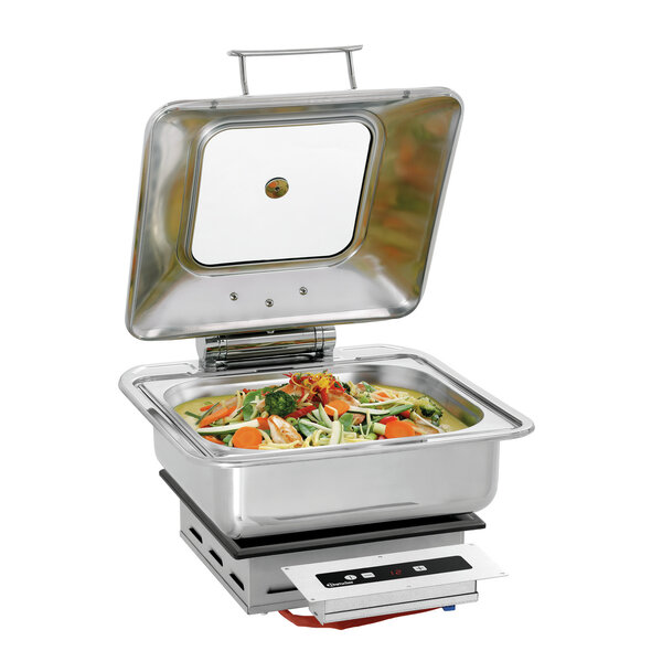 Inductiewarmhoudplaat | IW3-EBBF | 1 Warmhoudplaats | 40-95°C | Pannen Ø195-260mm | 300W, 230V | Inbouw, Separaat Bedieningspaneel