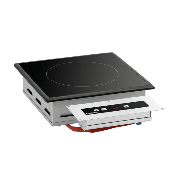 Inductiewarmhoudplaat | IW3-EBBF | 1 Warmhoudplaats | 40-95°C | Pannen Ø195-260mm | 300W, 230V | Inbouw, Separaat Bedieningspaneel
