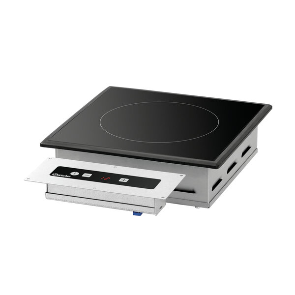 Inductiewarmhoudplaat | IW3-EBBF | 1 Warmhoudplaats | 40-95°C | Pannen Ø195-260mm | 300W, 230V | Inbouw, Separaat Bedieningspaneel