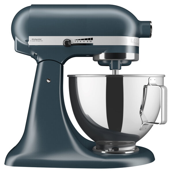 Mixer | 5KSM95PS | 4.3L | 10-Traps Snelheidsregeling | 275W | Kantelbare Motorkop | Blauw Staal