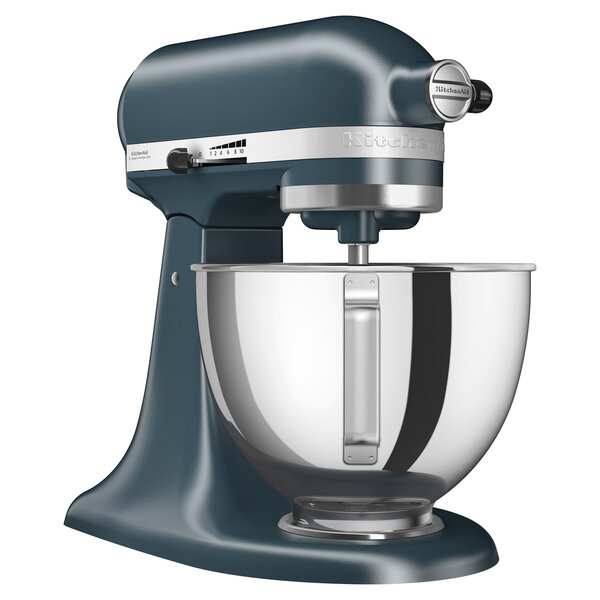 Mixer | 5KSM95PS | 4.3L | 10-Traps Snelheidsregeling | 275W | Kantelbare Motorkop | Blauw Staal