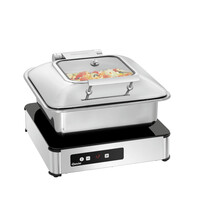 Bartscher Inductiewarmhoudplaat | IW3 | 1 Warmhoudplaats | 40-95°C | Pannen Ø200-380mm | 300W, 230V | 390x390mm Glasveld