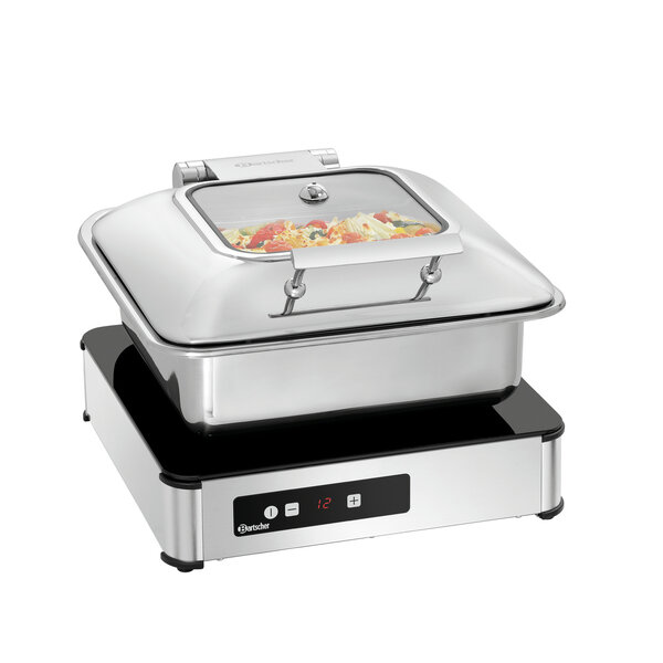 Inductiewarmhoudplaat | IW3 | 1 Warmhoudplaats | 40-95°C | Pannen Ø200-380mm | 300W, 230V | 390x390mm Glasveld