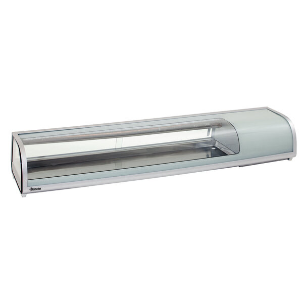 Koelopzetvitrine | SushiBar GL2-1800 | 5x1/2 GN | 2-7°C | Statische Koeling | 180W, 230V | Glazen Schuifdeuren