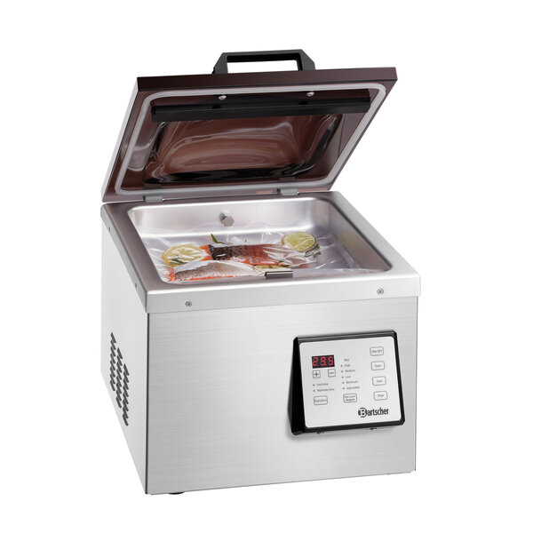 Kamer-Vacuümapparaat | K 290/77L | Kamer 350x300x80mm | Laslengte 290mm | Pomp 77L/Min | 630W | 230V | Marineerfunctie