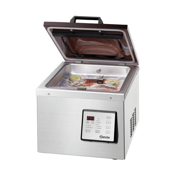 Kamer-Vacuümapparaat | K 290/77L | Kamer 350x300x80mm | Laslengte 290mm | Pomp 77L/Min | 630W | 230V | Marineerfunctie