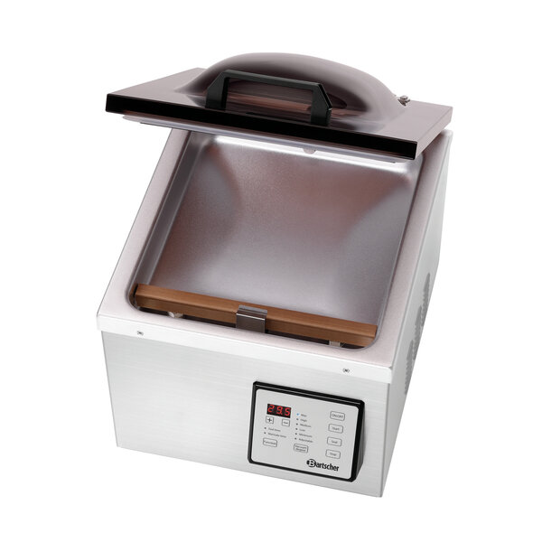 Kamer-Vacuümapparaat | K 290/77L | Kamer 350x300x80mm | Laslengte 290mm | Pomp 77L/Min | 630W | 230V | Marineerfunctie