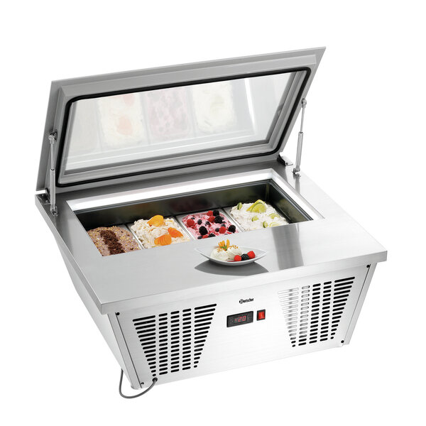 IJsvitrine | 4x6.5L | -18 Tot -25°C | Statische Koeling | 210W/230V