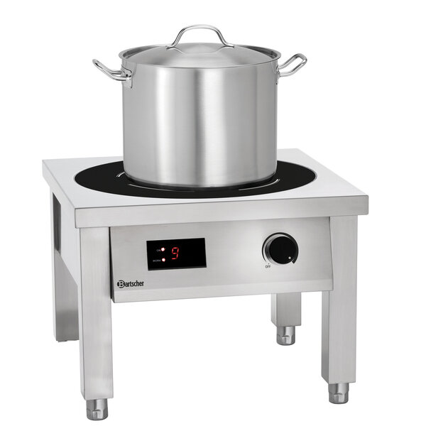 Inductie-Wokbrander | IND 1K300 | 1 Kookpit | Ø300mm | 9 Vermogensstanden | 5000W | 380-400V