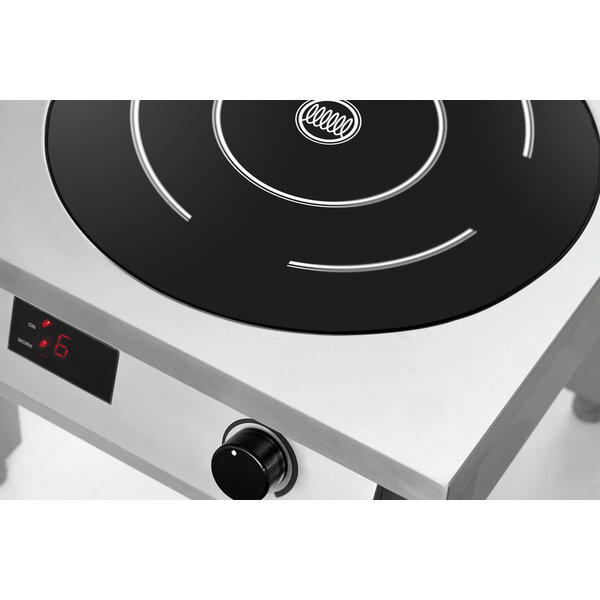 Inductie-Wokbrander | IND 1K300 | 1 Kookpit | Ø300mm | 9 Vermogensstanden | 5000W | 380-400V