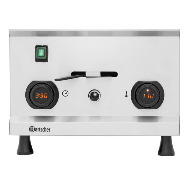 Friteuse | MDI | Elektrisch | 12L | 30-190°C | 9000W | 400V | Automatische Mandlift | Vetaftapkraan