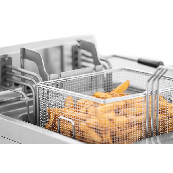 Friteuse | MDI | Elektrisch | 12L | 30-190°C | 9000W | 400V | Automatische Mandlift | Vetaftapkraan