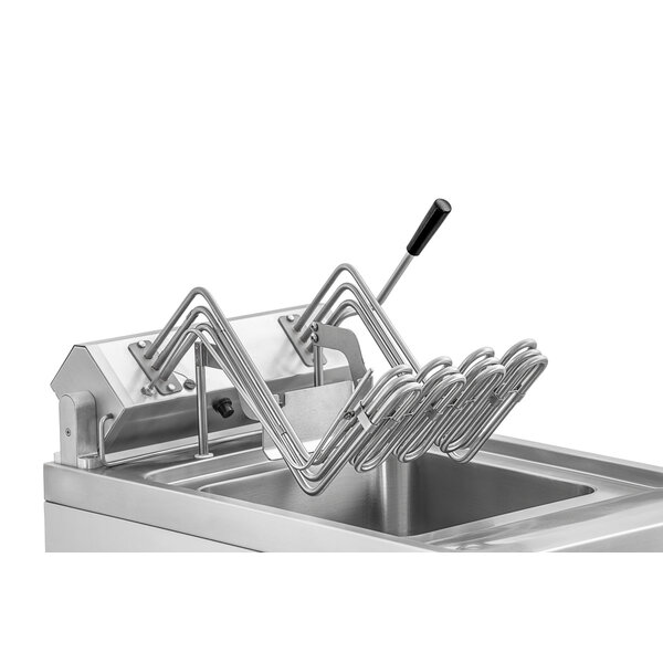 Friteuse | MDI | Elektrisch | 12L | 30-190°C | 9000W | 400V | Automatische Mandlift | Vetaftapkraan